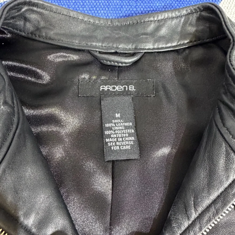 Arden B Moto Leather Jacket - Picture 9 of 16